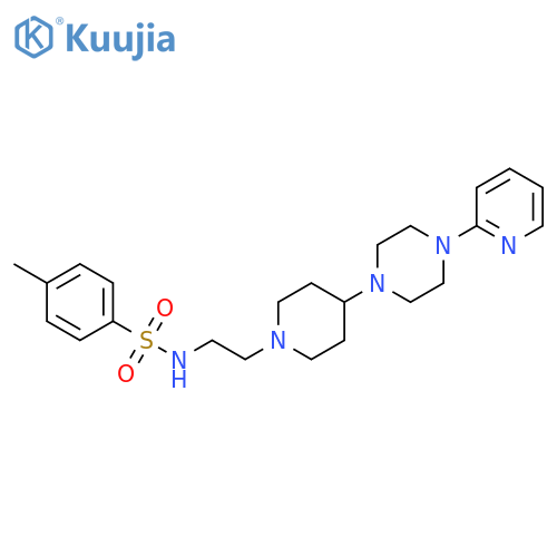 Benzenesulfonamide,4-methyl-N-[2-[4-[4-(2-pyridinyl)-1-piperazinyl]-1-piperidinyl]ethyl]- structure