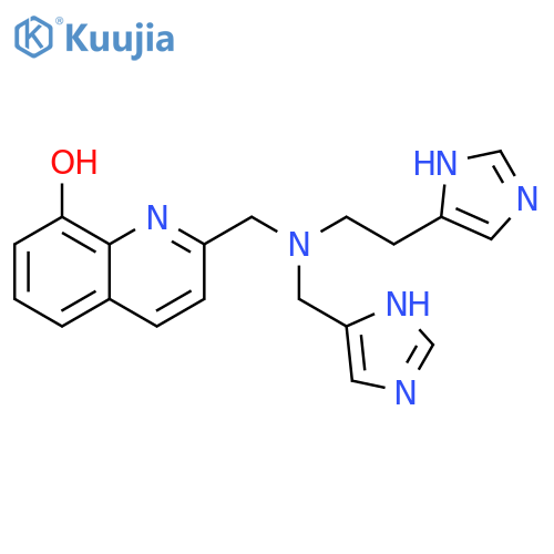 8-Quinolinol,2-[[[2-(1H-imidazol-4-yl)ethyl](1H-imidazol-4-ylmethyl)amino]methyl]- structure