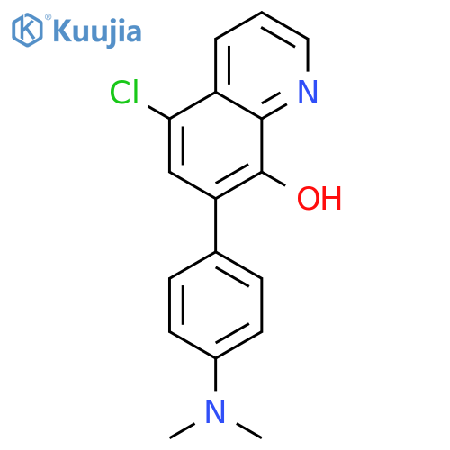 8-Quinolinol, 5-chloro-7-[4-(dimethylamino)phenyl]- structure