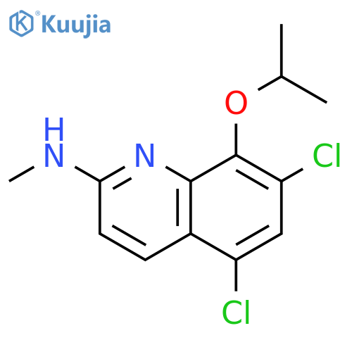 2-Quinolinamine, 5,7-dichloro-N-methyl-8-(1-methylethoxy)- structure