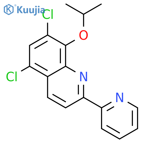 Quinoline, 5,7-dichloro-8-(1-methylethoxy)-2-(2-pyridinyl)- structure