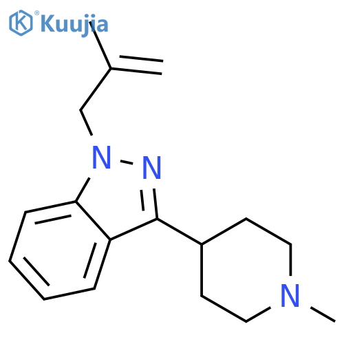 1H-Indazole, 3-(1-methyl-4-piperidinyl)-1-(2-methyl-2-propenyl)- structure