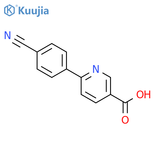 6-(4-Cyanophenyl)nicotinic acid structure