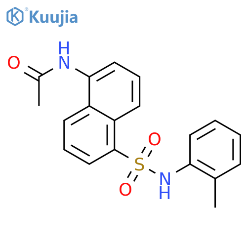 Acetamide, N-[5-[[(2-methylphenyl)amino]sulfonyl]-1-naphthalenyl]- structure