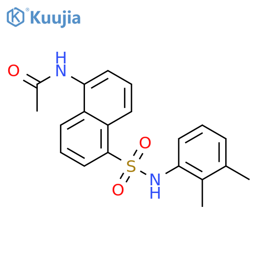 Acetamide, N-[5-[[(2,3-dimethylphenyl)amino]sulfonyl]-1-naphthalenyl]- structure