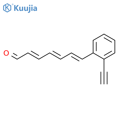 2,4,6-HEPTATRIENAL, 7-(2-ETHYNYLPHENYL)-, (E,E,E)- structure