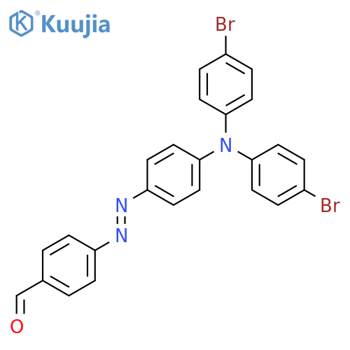 Benzaldehyde, 4-[[4-[bis(4-bromophenyl)amino]phenyl]azo]- structure