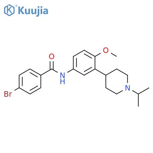 Benzamide,4-bromo-N-[4-methoxy-3-[1-(1-methylethyl)-4-piperidinyl]phenyl]- structure