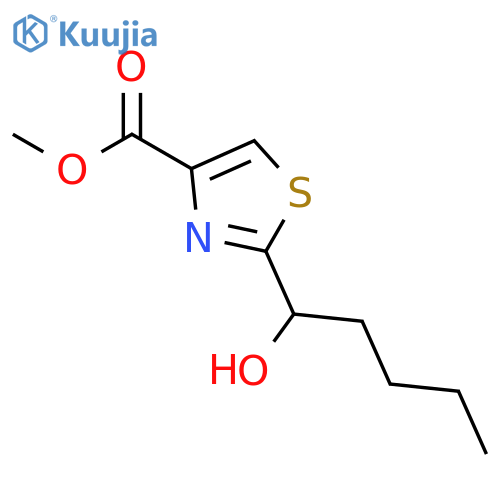 methyl 2-(1-hydroxypentyl)-1,3-thiazole-4-carboxylate structure