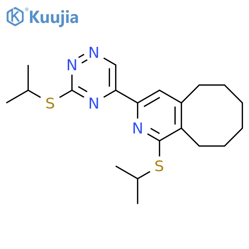 Cycloocta[c]pyridine,5,6,7,8,9,10-hexahydro-1-[(1-methylethyl)thio]-3-[3-[(1-methylethyl)thio]-1,2,4-triazin-5-yl]- structure