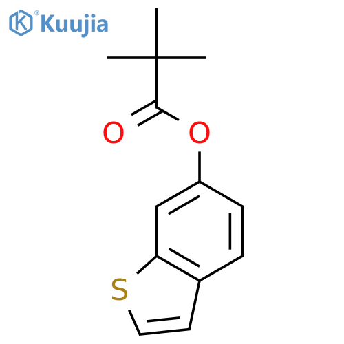 Propanoic acid, 2,2-dimethyl-, benzo[b]thien-6-yl ester structure