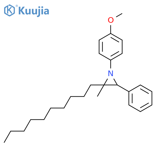 Aziridine, 2-decyl-1-(4-methoxyphenyl)-2-methyl-3-phenyl-, (2S,3R)- structure