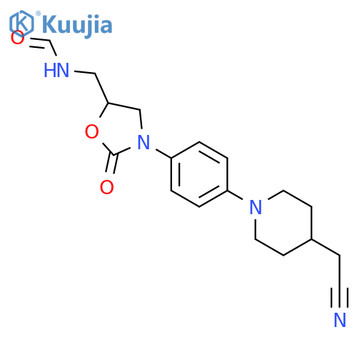 Formamide,N-[[(5S)-3-[4-[4-(cyanomethyl)-1-piperidinyl]phenyl]-2-oxo-5-oxazolidinyl]methyl]- structure