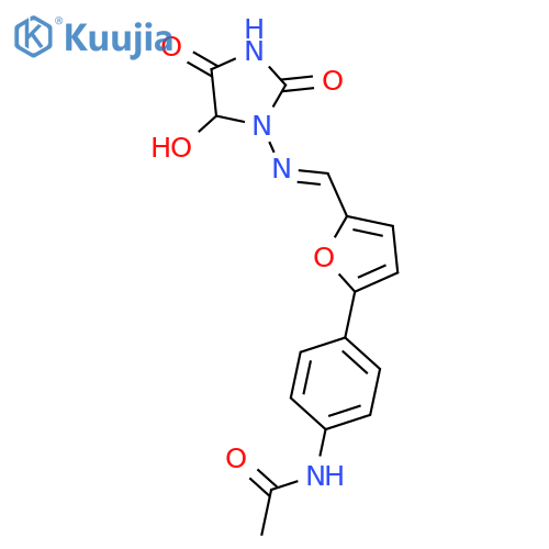 Acetamide,N-[4-[5-[[(5-hydroxy-2,4-dioxo-1-imidazolidinyl)imino]methyl]-2-furanyl]phenyl]- structure