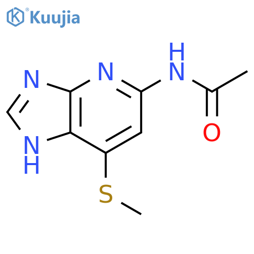 ACETAMIDE, N-[7-(METHYLTHIO)-1H-IMIDAZO[4,5-B]PYRIDIN-5-YL]- structure