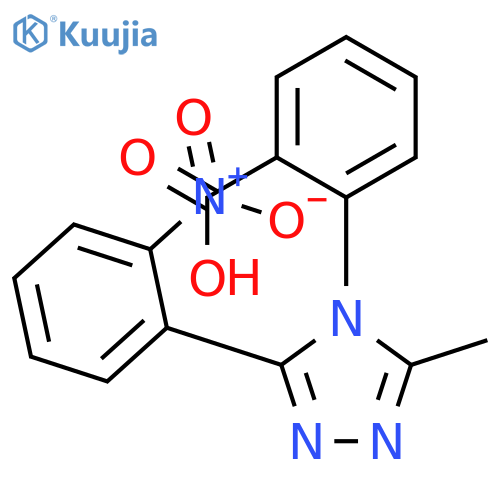 Benzoic acid, 2-[3-methyl-5-(2-nitrophenyl)-4H-1,2,4-triazol-4-yl]- structure