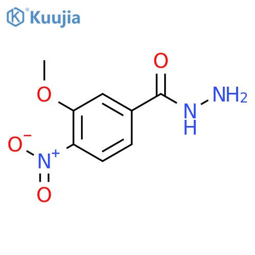 Benzoic acid, 3-methoxy-4-nitro-, hydrazide structure