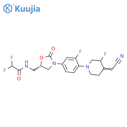 Acetamide,N-[[(5S)-3-[4-[4-(cyanomethylene)-3-fluoro-1-piperidinyl]-3-fluorophenyl]-2-oxo-5-oxazolidinyl]methyl]-2,2-difluoro- structure