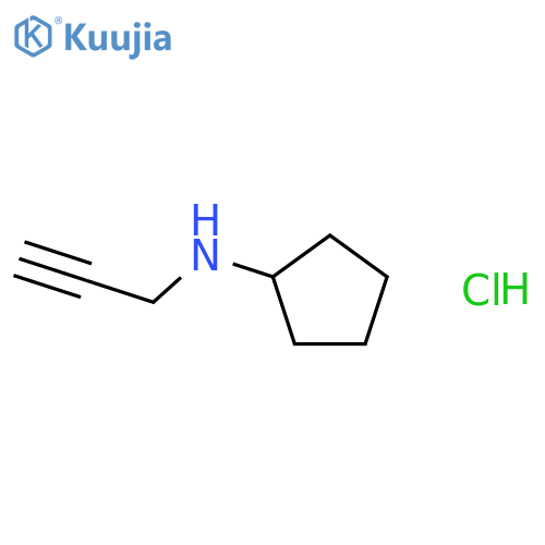 Cyclopentanamine, N-2-propynyl-, hydrochloride structure