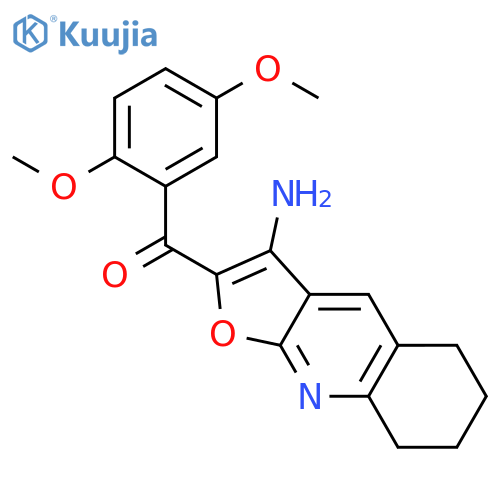 METHANONE, (3-AMINO-5,6,7,8-TETRAHYDROFURO[2,3-B]QUINOLIN-2-YL)(2,5-DIMETHOXYPHENYL)- structure