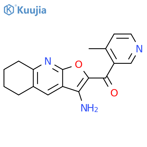 Methanone,(3-amino-5,6,7,8-tetrahydrofuro[2,3-b]quinolin-2-yl)(4-methyl-3-pyridinyl)- structure