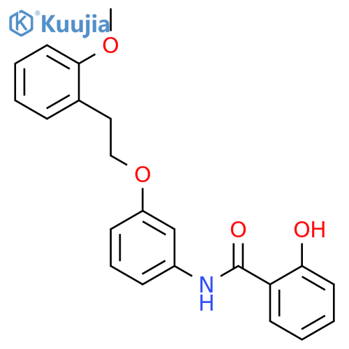 Benzamide, 2-hydroxy-N-[3-[2-(2-methoxyphenyl)ethoxy]phenyl]- structure