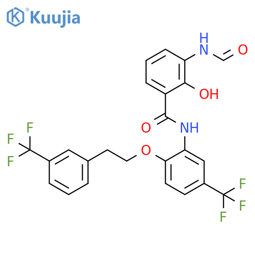 Benzamide,3-(formylamino)-2-hydroxy-N-[5-(trifluoromethyl)-2-[2-[3-(trifluoromethyl)phenyl]ethoxy]phenyl]- structure