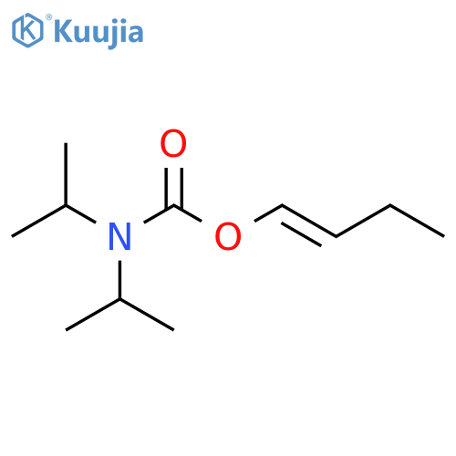 Carbamic acid, bis(1-methylethyl)-, (1E)-1-butenyl ester structure