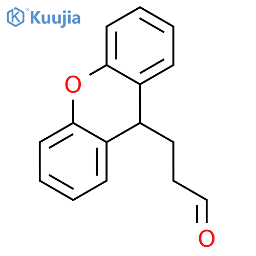 9H-Xanthene-9-propanal structure