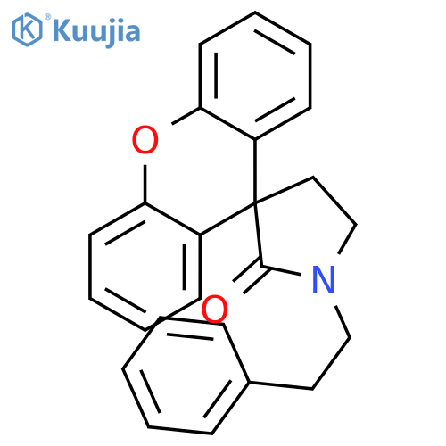 Spiro[pyrrolidine-3,9'-[9H]xanthen]-2-one, 1-(2-phenylethyl)- structure
