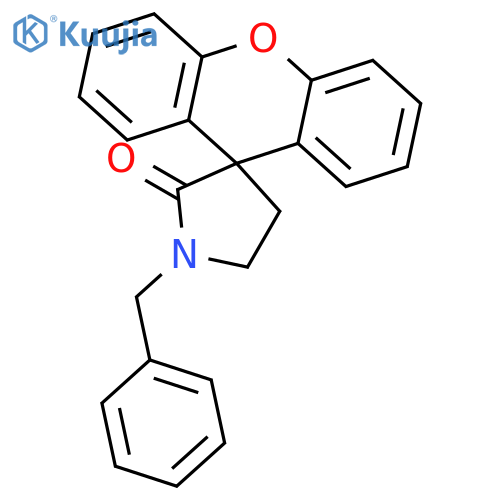 Spiro[pyrrolidine-3,9'-[9H]xanthen]-2-one, 1-(phenylmethyl)- structure
