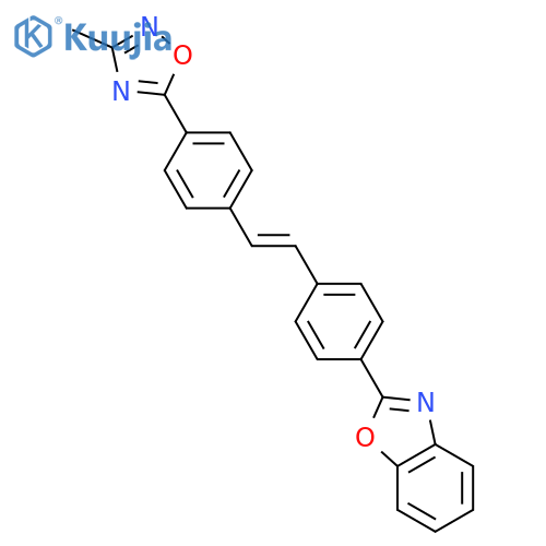 Benzoxazole,2-[4-[2-[4-(3-methyl-1,2,4-oxadiazol-5-yl)phenyl]ethenyl]phenyl]- structure