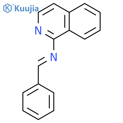 1-Isoquinolinamine, N-(phenylmethylene)- structure