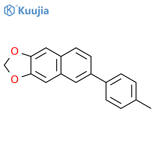 Naphtho[2,3-d]-1,3-dioxole, 6-(4-methylphenyl)- structure
