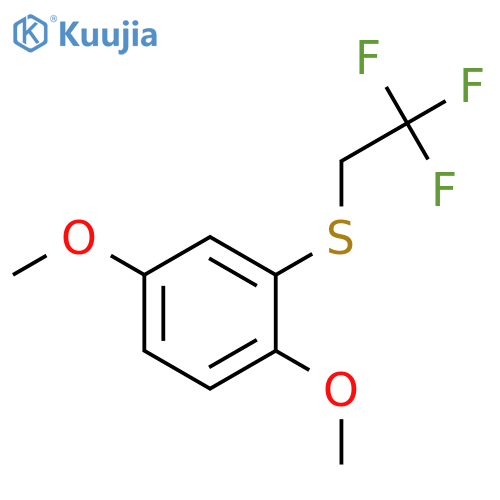 Benzene, 1,4-dimethoxy-2-[(2,2,2-trifluoroethyl)thio]- structure