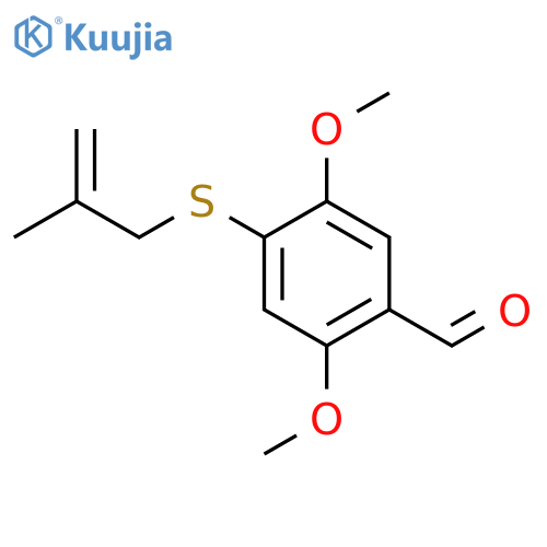 Benzaldehyde, 2,5-dimethoxy-4-[(2-methyl-2-propenyl)thio]- structure