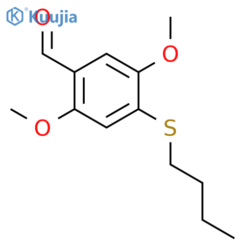 Benzaldehyde, 4-(butylthio)-2,5-dimethoxy- structure