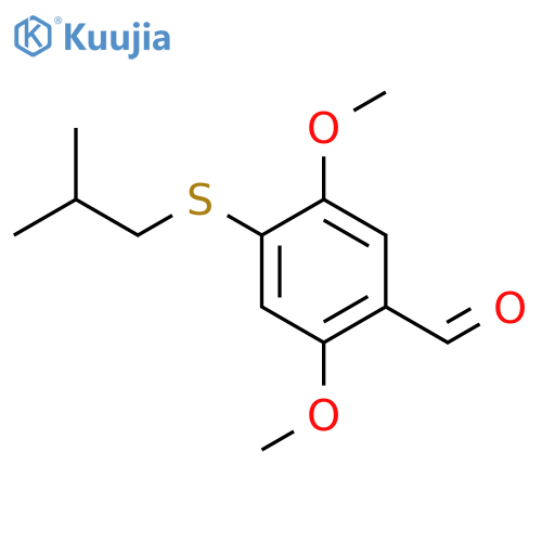 Benzaldehyde, 2,5-dimethoxy-4-[(2-methylpropyl)thio]- structure