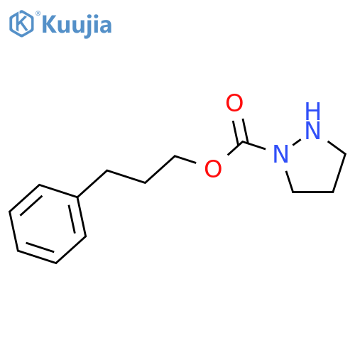1-Pyrazolidinecarboxylic acid, 3-phenylpropyl ester structure