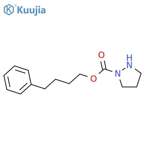 1-Pyrazolidinecarboxylic acid, 4-phenylbutyl ester structure
