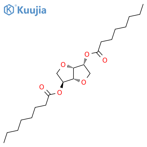 (3R,3aR,6S,6aR)-Hexahydrofuro3,2-bfuran-3,6-diyl Dioctanoate structure