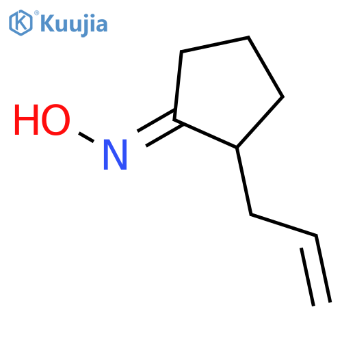 Cyclopentanone, 2-(2-propenyl)-, oxime structure