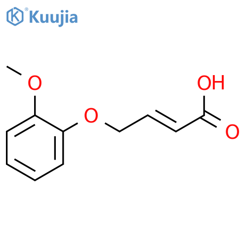 2-BUTENOIC ACID, 4-(2-METHOXYPHENOXY)- structure