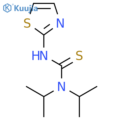 Thiourea, N,N-bis(1-methylethyl)-N'-2-thiazolyl- structure