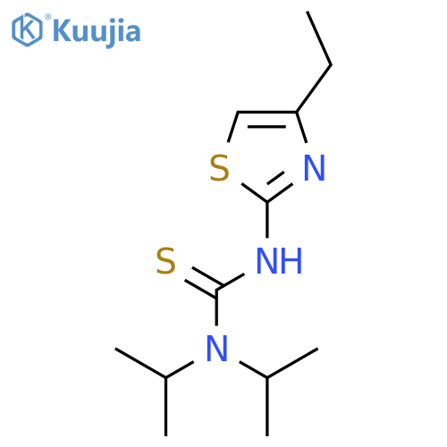 Thiourea, N'-(4-ethyl-2-thiazolyl)-N,N-bis(1-methylethyl)- structure