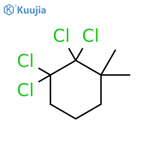 Cyclohexane, tetrachloro-1,1-dimethyl- structure
