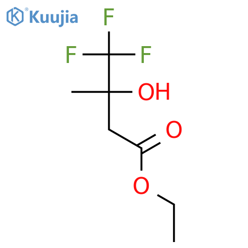 Ethyl 3-hydroxy-3-methyl-4,4,4-trifluorobutyrate structure