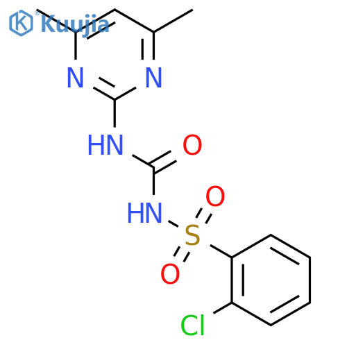 Benzenesulfonamide,2-chloro-N-[[(4,6-dimethyl-2-pyrimidinyl)amino]carbonyl]- structure