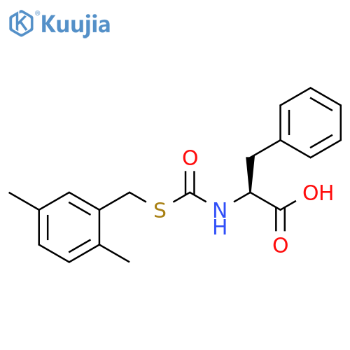 L-Phenylalanine, N-[[[(2,5-dimethylphenyl)methyl]thio]carbonyl]- structure