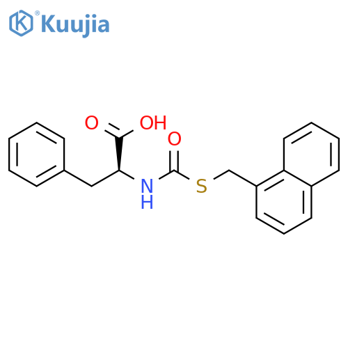 L-Phenylalanine, N-[[(1-naphthalenylmethyl)thio]carbonyl]- structure